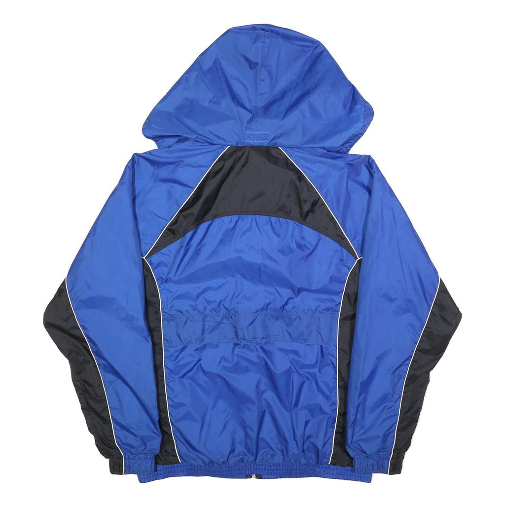 PUMA Mens Blue & Black Track Jacket M Polyester Hooded Zip Athletic Sportswear