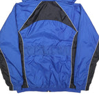 PUMA Mens Blue & Black Track Jacket M Polyester Hooded Zip Athletic Sportswear