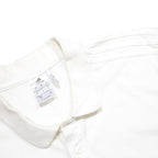 ADIDAS Mens White Polo Shirt L Cotton Blend Climalite Short Sleeve Basic