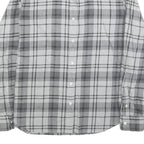 LAUREN RALPH LAUREN Womens Grey Check Shirt L Casual Cotton Blend Long Sleeve