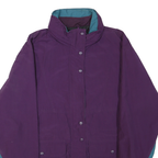 WOOLRICH Womens Purple & Teal Outdoor Jacket S Polyester Blend Zip Pocketed