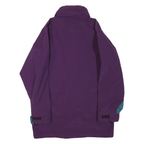 WOOLRICH Womens Purple & Teal Outdoor Jacket S Polyester Blend Zip Pocketed