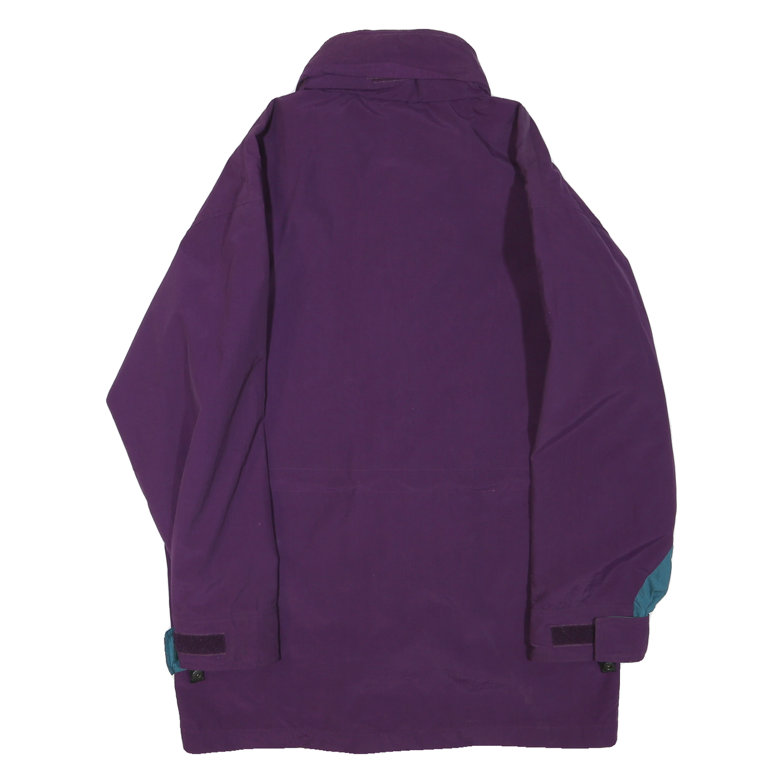 WOOLRICH Womens Purple & Teal Outdoor Jacket S Polyester Blend Zip Pocketed