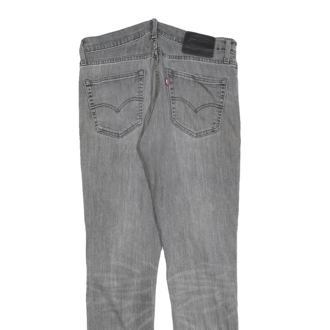 LEVI'S 511 BIG E Mens Jeans Grey Slim Skinny Denim Light W33 L32