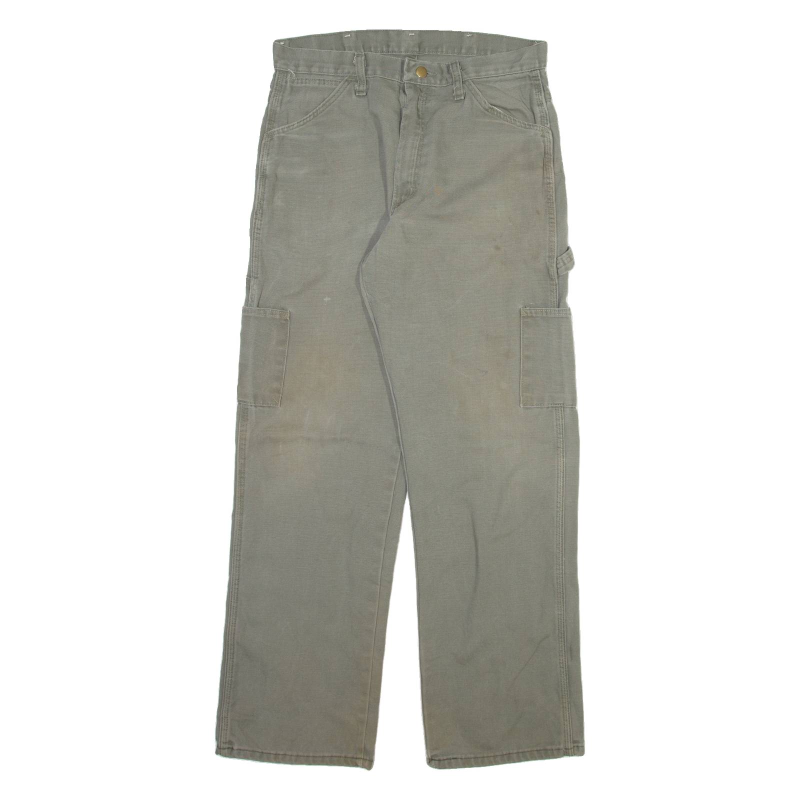 BULWARD Carpenter Mens Trousers Grey Regular Straight W30 L30