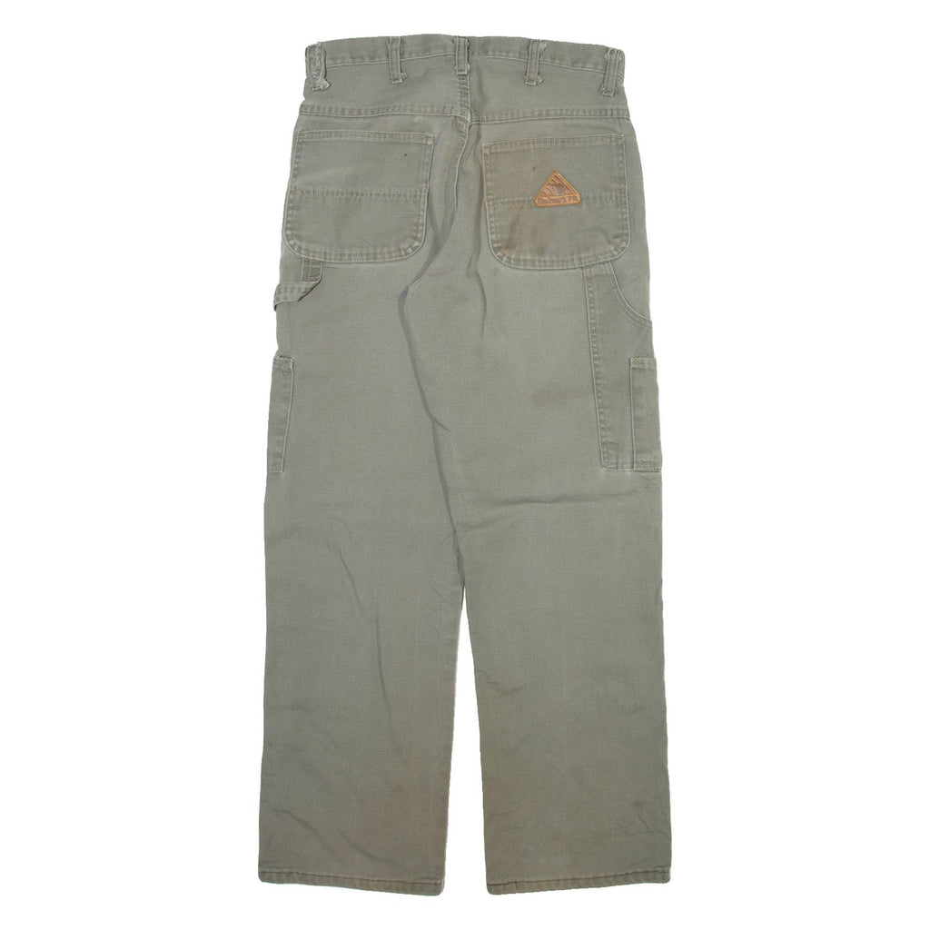 BULWARD Carpenter Mens Trousers Grey Regular Straight W30 L30