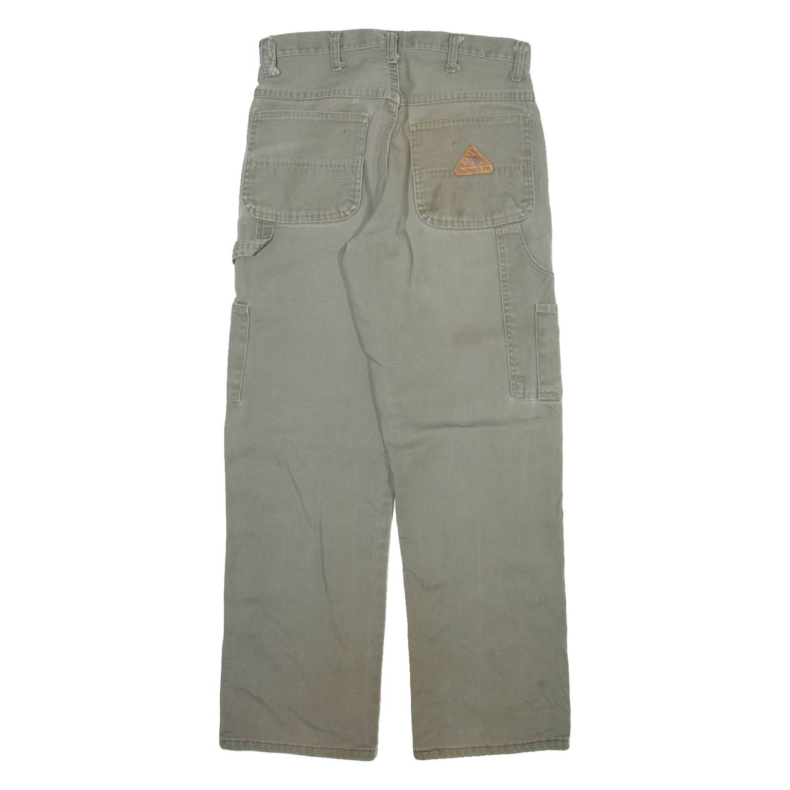 BULWARD Carpenter Mens Trousers Grey Regular Straight W30 L30