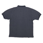 NAUTICA Mens Blue Cotton Short Sleeve Printed 2XL Polo Shirt Classic Fit