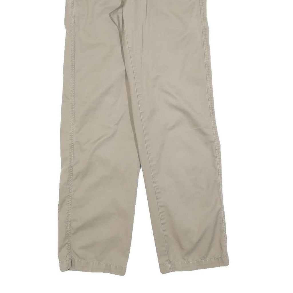 CARHARTT Mens Relaxed Beige Cotton Blend Trousers W28 L32 Zip Casual Workwear