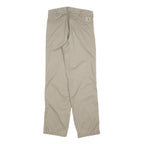CARHARTT Mens Relaxed Beige Cotton Blend Trousers W28 L32 Zip Casual Workwear