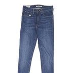 LEVI'S Womens Slim Fit Blue Skinny Denim Medium W28 L31 Zip Cotton Blend Jeans