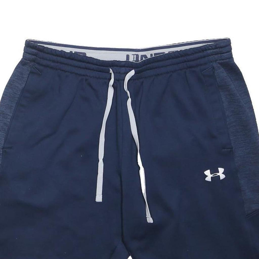 UNDER ARMOUR Mens Shorts Blue Casual L W32 Cotton Blend Comfortable Drawstring