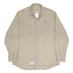CARHARTT Mens Beige Workwear Shirt XL Cotton Blend Durable Pockets