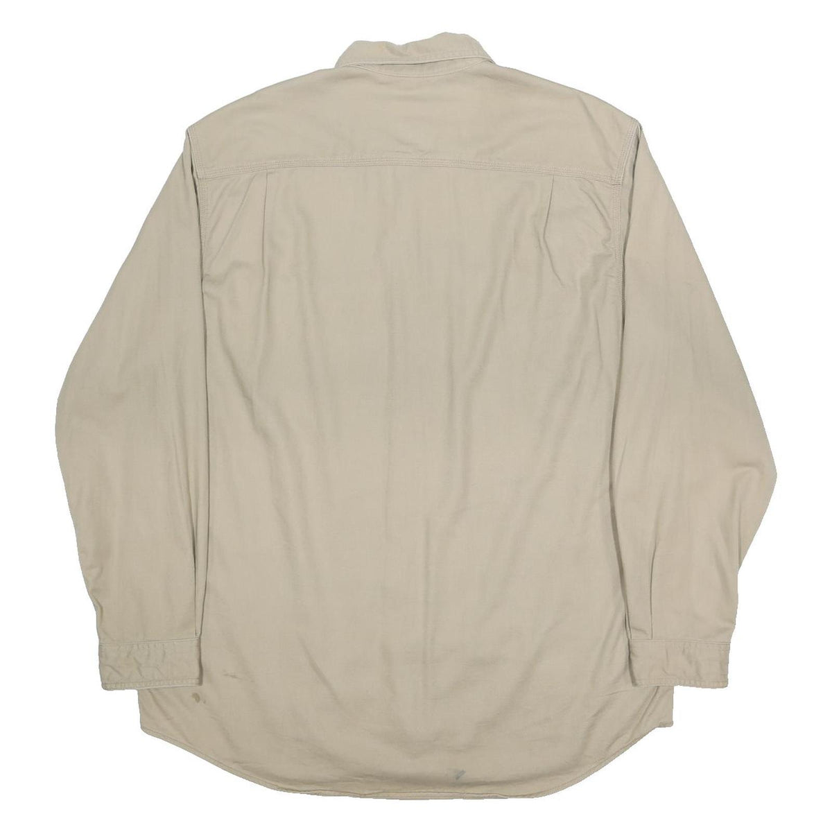 CARHARTT Mens Beige Workwear Shirt XL Cotton Blend Durable Pockets