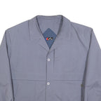 KEMPEL Mens Blue Jacket XL Cotton Blend Button Closure Classic Fit Casual