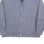 KEMPEL Mens Blue Jacket XL Cotton Blend Button Closure Classic Fit Casual