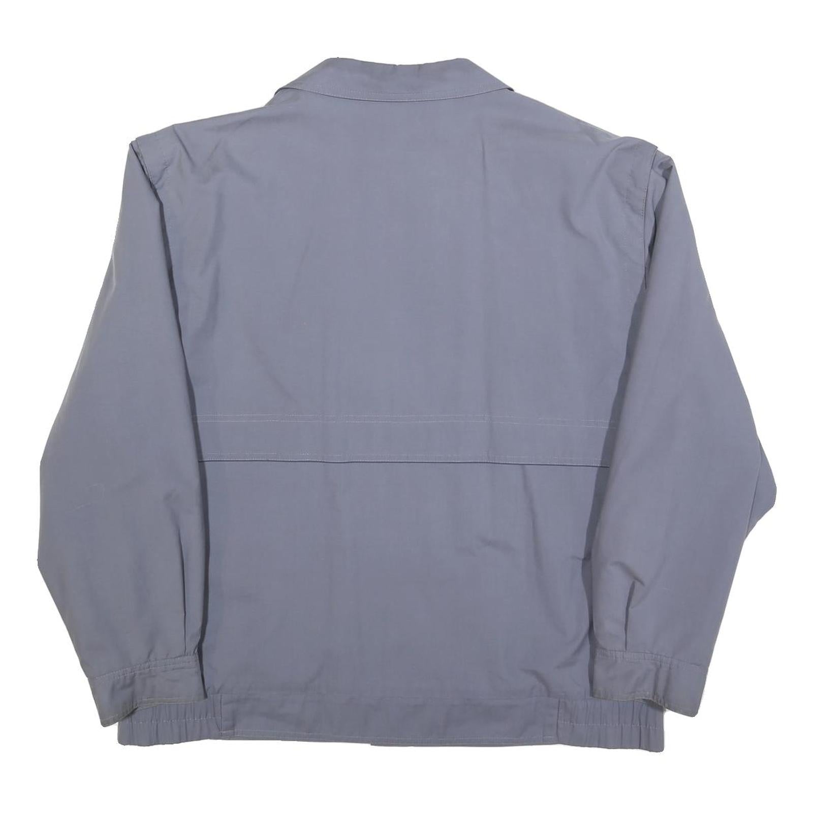 KEMPEL Mens Blue Jacket XL Cotton Blend Button Closure Classic Fit Casual