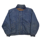 STEEL SPORT Mens Blue Denim Jacket XL Cotton Zip Casual Outerwear