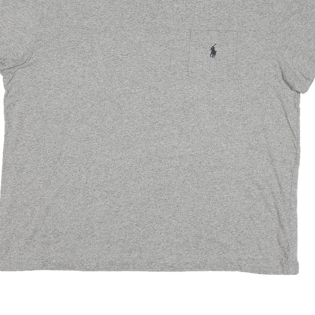 POLO RALPH LAUREN Mens Grey Pocket T-Shirt XL Short Sleeve Crew Neck Cotton