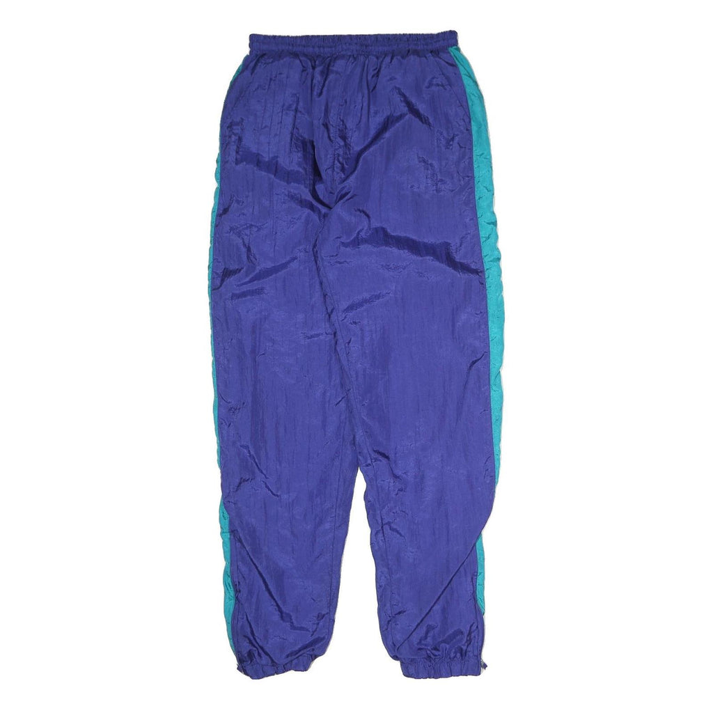 Mens Joggers Blue & Teal Relaxed Straight 2XL W28 L32 Polyester Blend