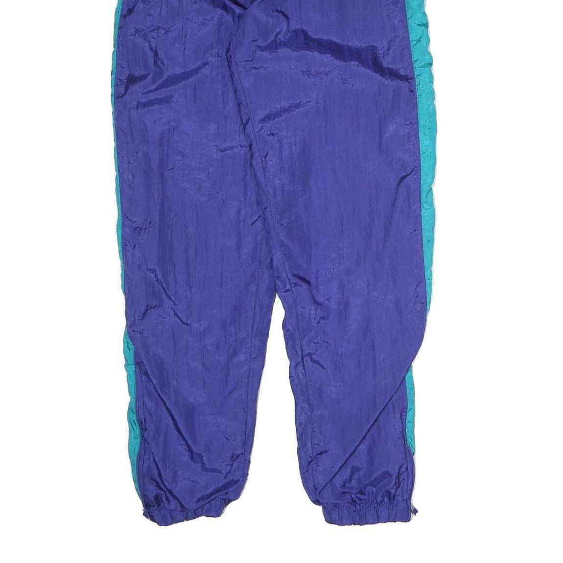 Mens Joggers Blue & Teal Relaxed Straight 2XL W28 L32 Polyester Blend