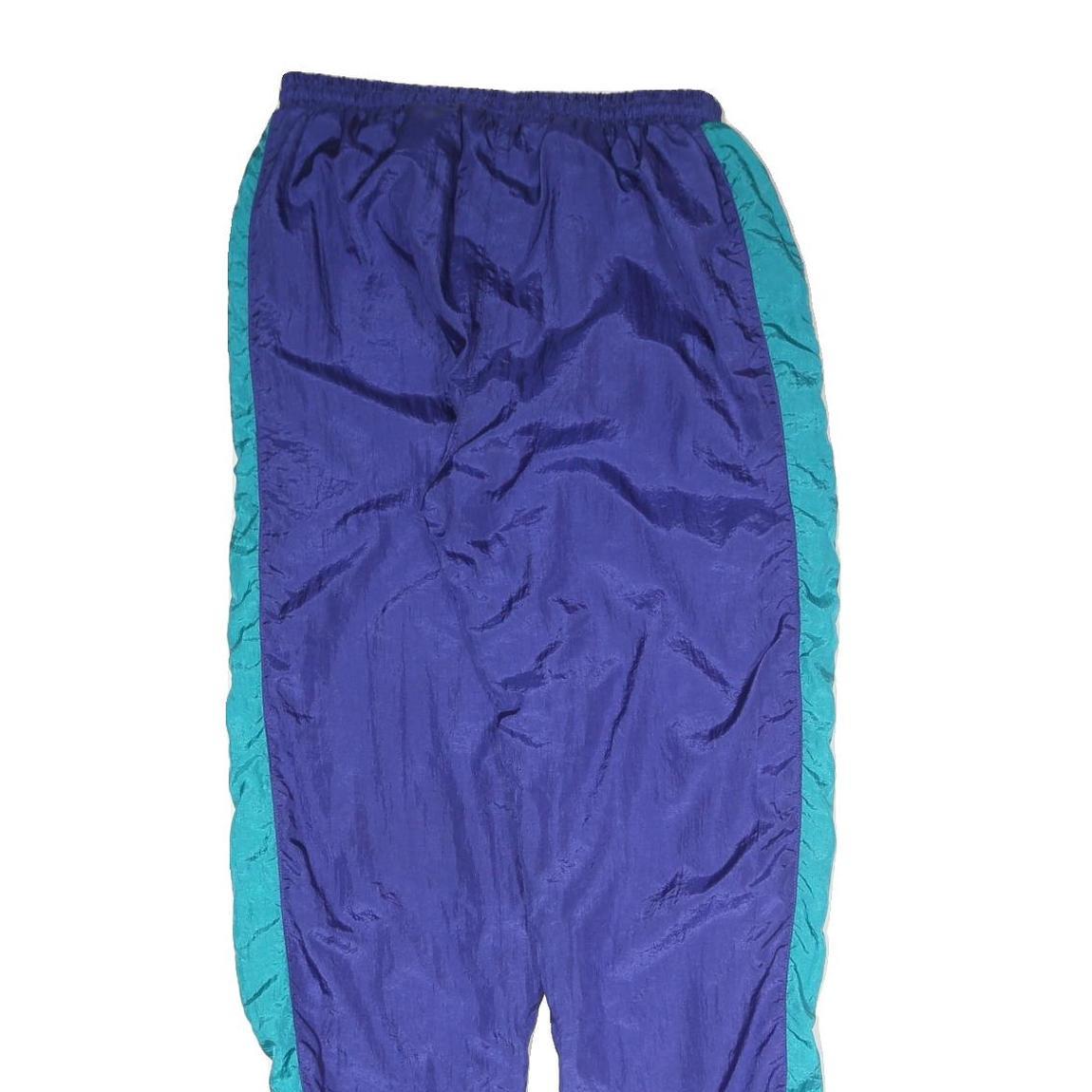 Mens Joggers Blue & Teal Relaxed Straight 2XL W28 L32 Polyester Blend