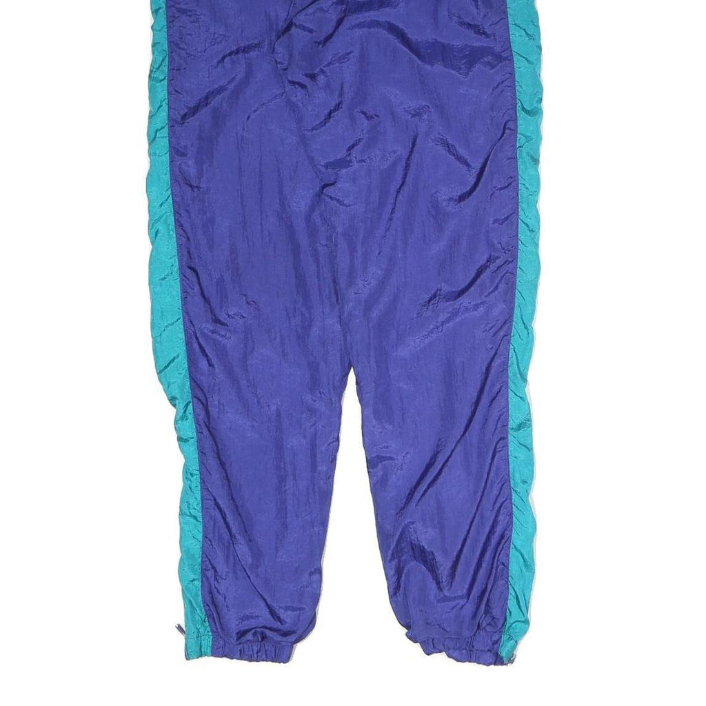 Mens Joggers Blue & Teal Relaxed Straight 2XL W28 L32 Polyester Blend