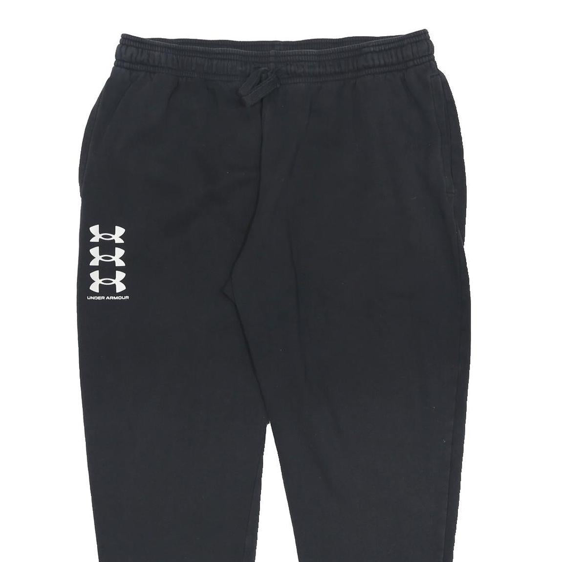 UNDER ARMOUR Mens Joggers Black Slim Tapered 2XL W34 L28 Cotton Blend
