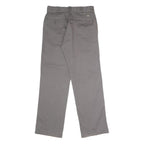 DICKIES Mens Polyester Blend Classic Grey Trousers W32 L32 Workwear Zip Closure