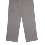 DICKIES Mens Polyester Blend Classic Grey Trousers W32 L32 Workwear Zip Closure