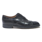Mens Black Leather Brogue Dress Shoes UK 7 Classic Timeless Formal Footwear