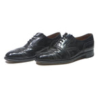 Mens Black Leather Brogue Dress Shoes UK 7 Classic Timeless Formal Footwear