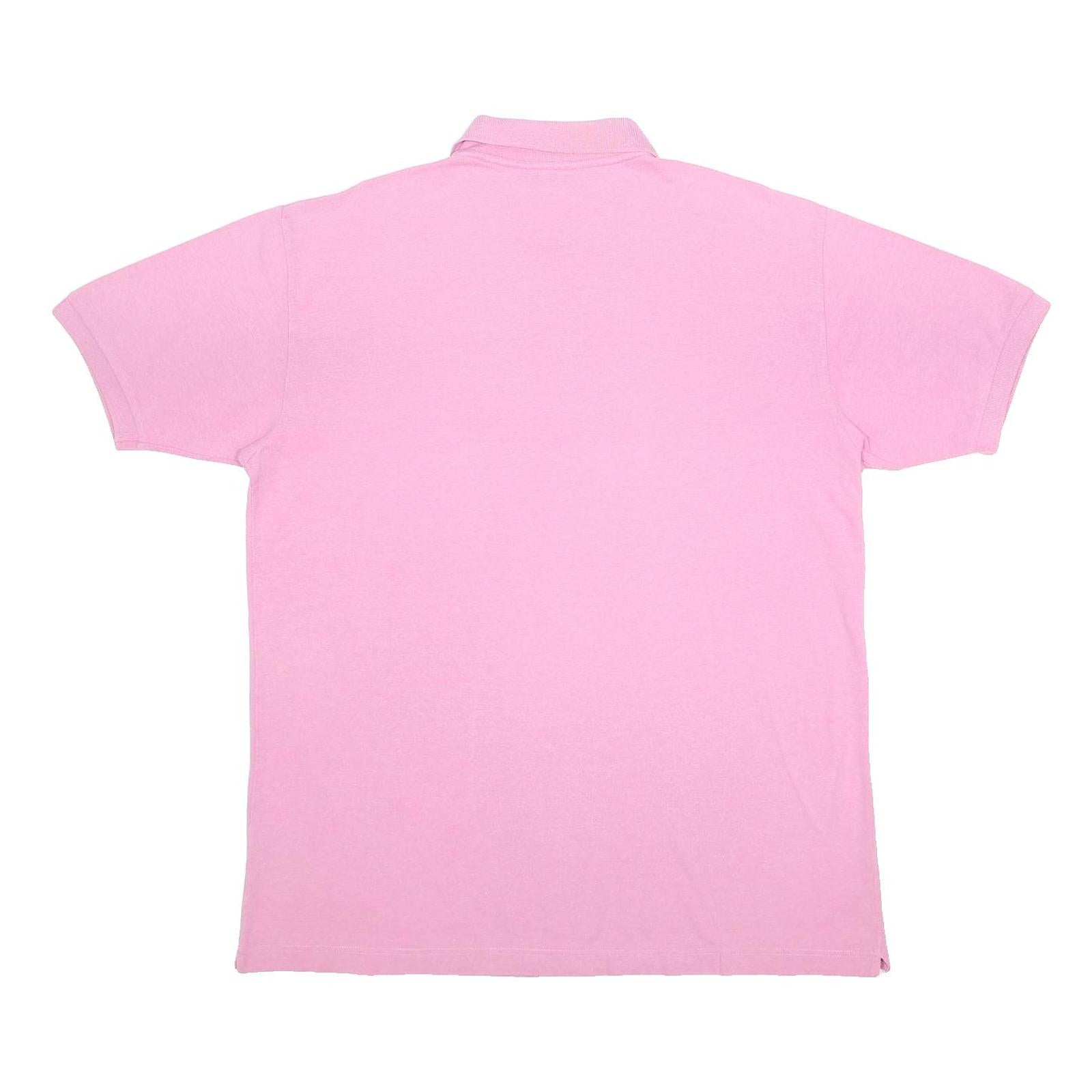 KAPPA Mens Pink Short Sleeve Plain XL Polo Shirt Cotton Casual Sportswear