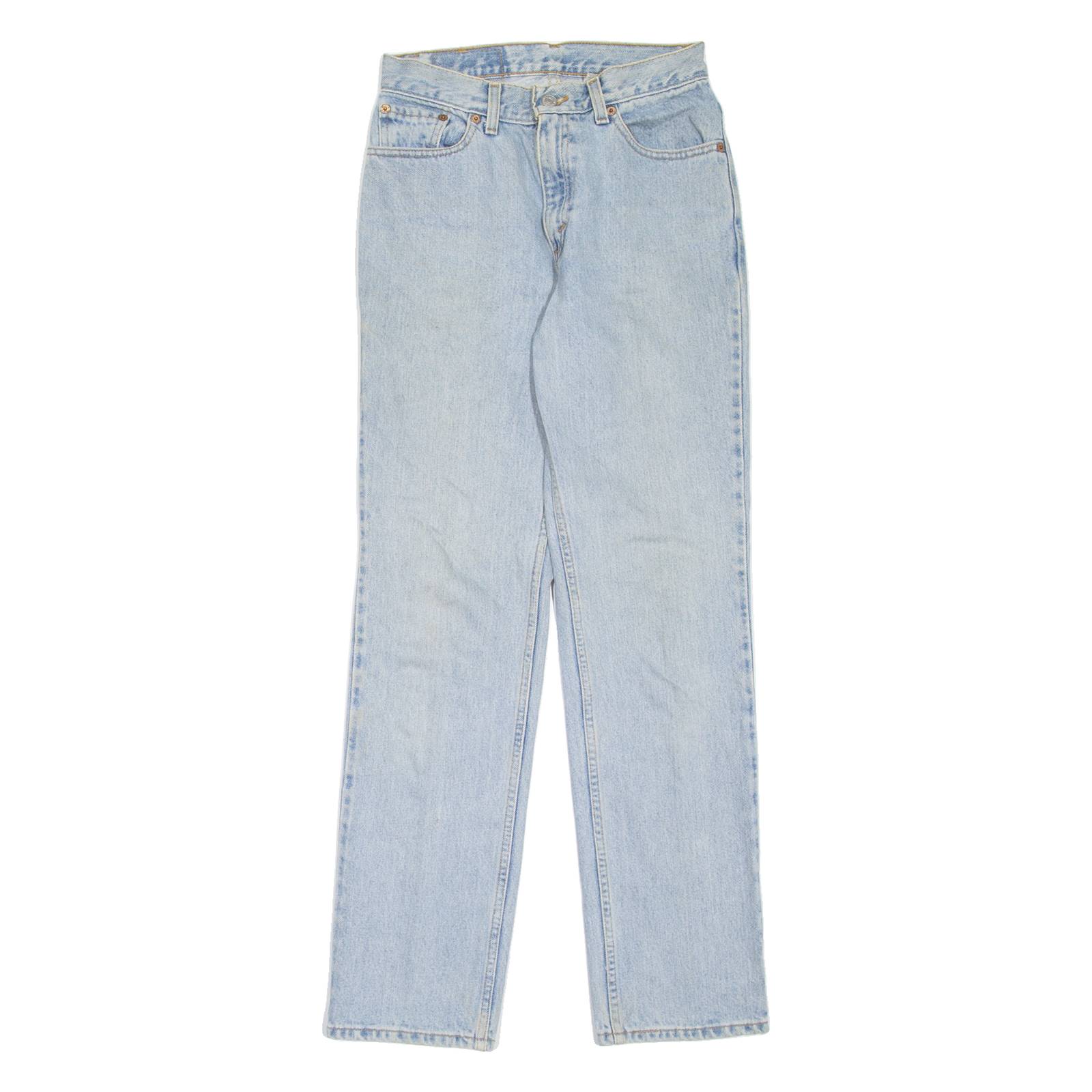 LEVI'S 512 Womens Jeans Blue Slim Straight 90s Stone Wash W25 L30