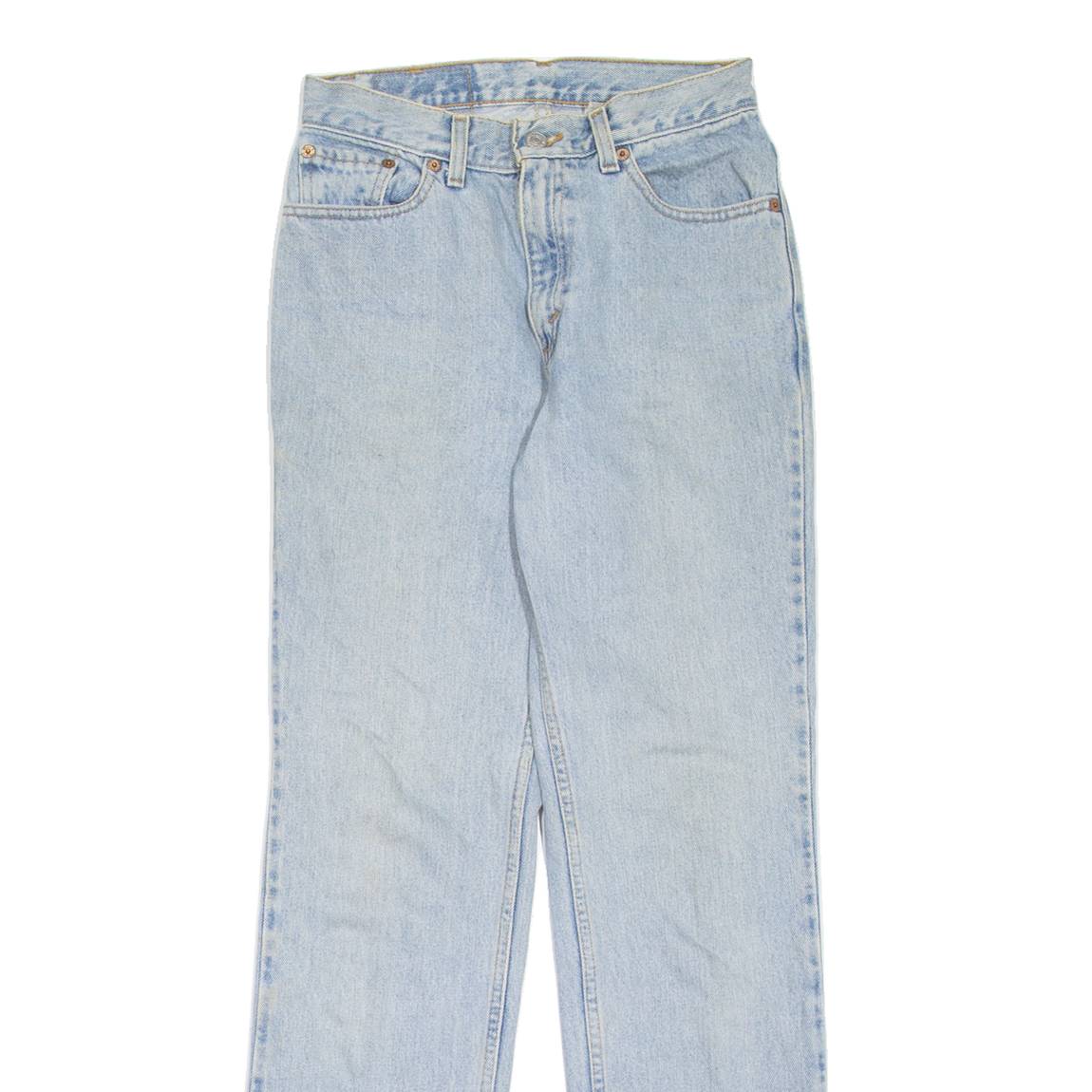 LEVI'S 512 Womens Jeans Blue Slim Straight 90s Stone Wash W25 L30