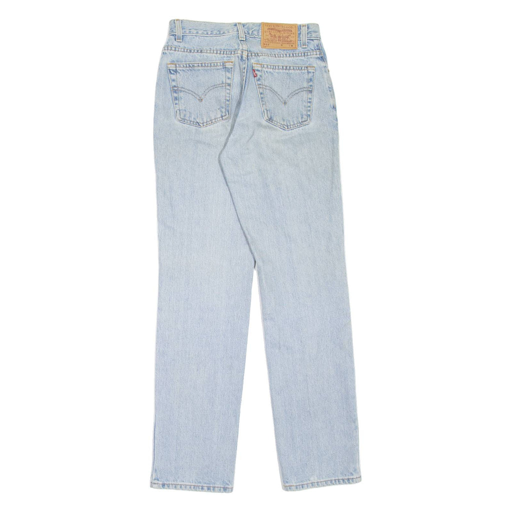 LEVI'S 512 Womens Jeans Blue Slim Straight 90s Stone Wash W25 L30