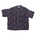 SPENGLER Womens Navy & Red Floral Shirt XL Casual Button Front Relaxed Fit