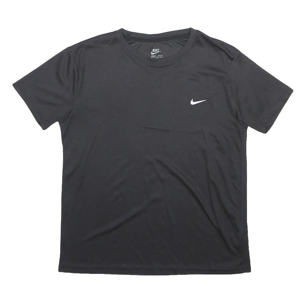 NIKE Mens Black Graphic T-Shirt M Short Sleeve Crew Neck Performance Activewear