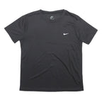 NIKE Mens Black Graphic T-Shirt M Short Sleeve Crew Neck Performance Activewear