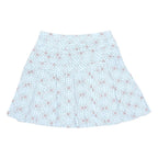 KENZO Womens Blue Floral Pleated Mini Skirt Polyester Blend M Designer