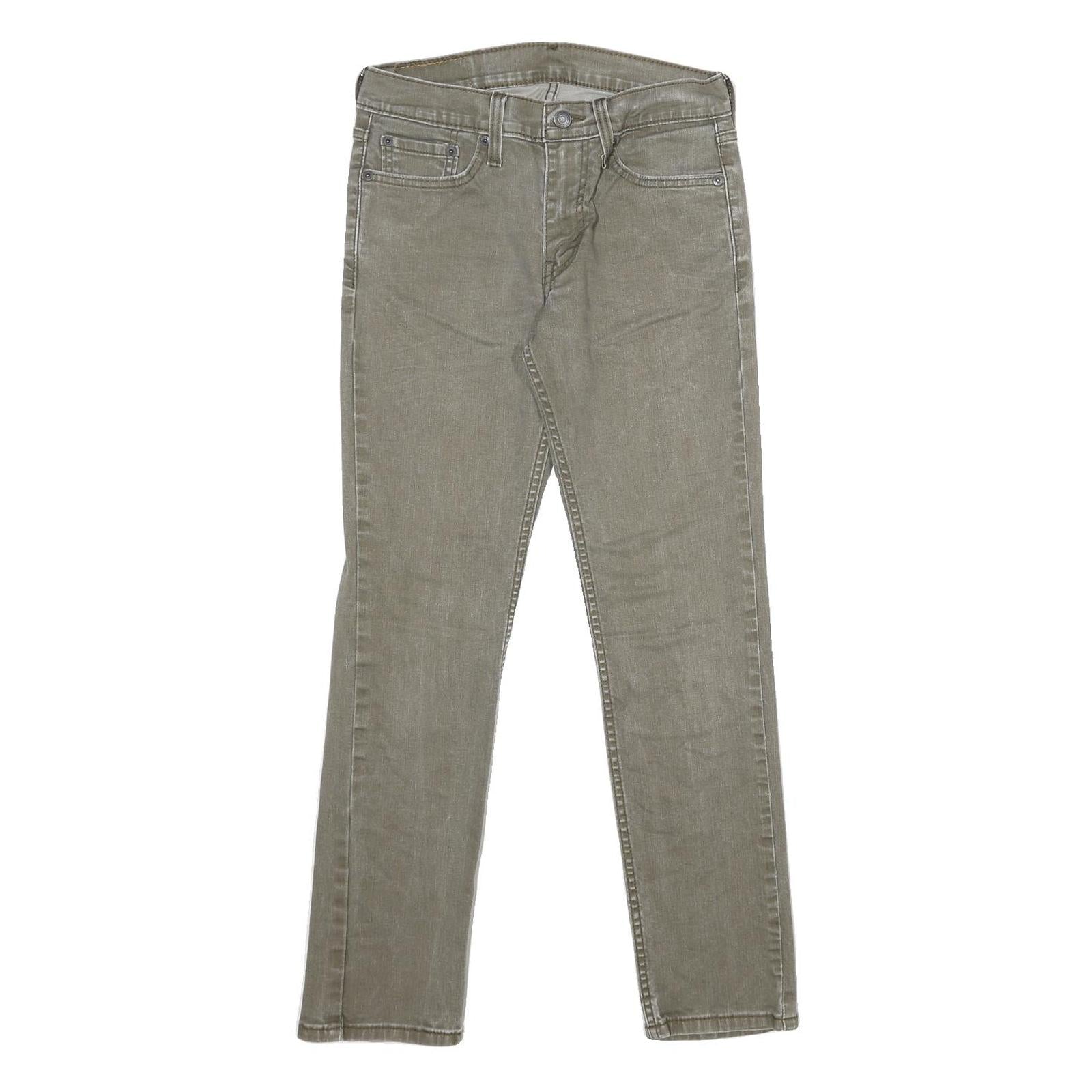 LEVI'S 511 Slim Mens Jeans Green Slim Skinny Denim Medium W29 L30 Classic Style