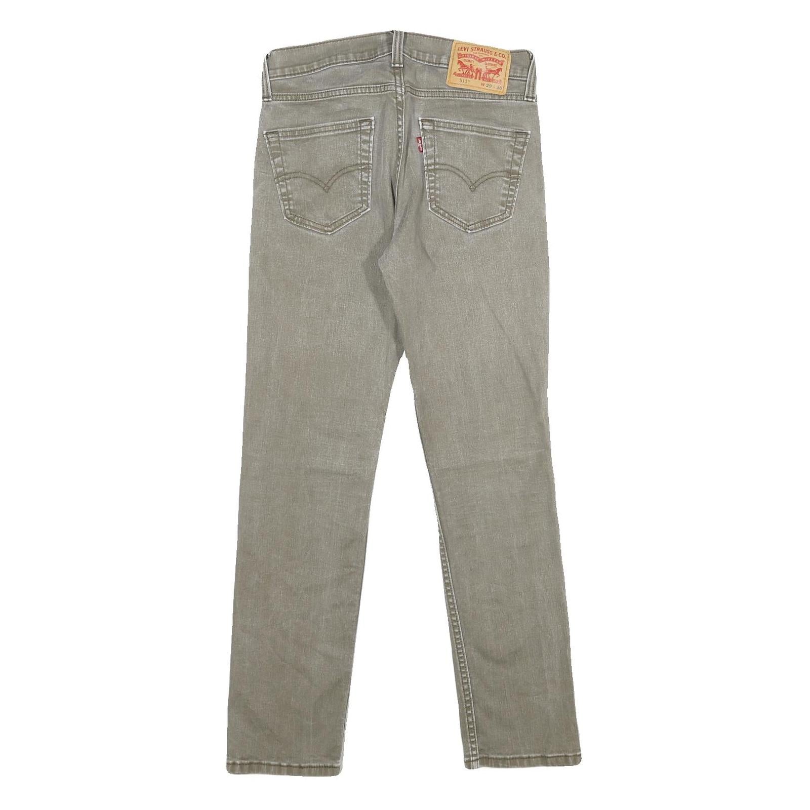 LEVI'S 511 Slim Mens Jeans Green Slim Skinny Denim Medium W29 L30 Classic Style