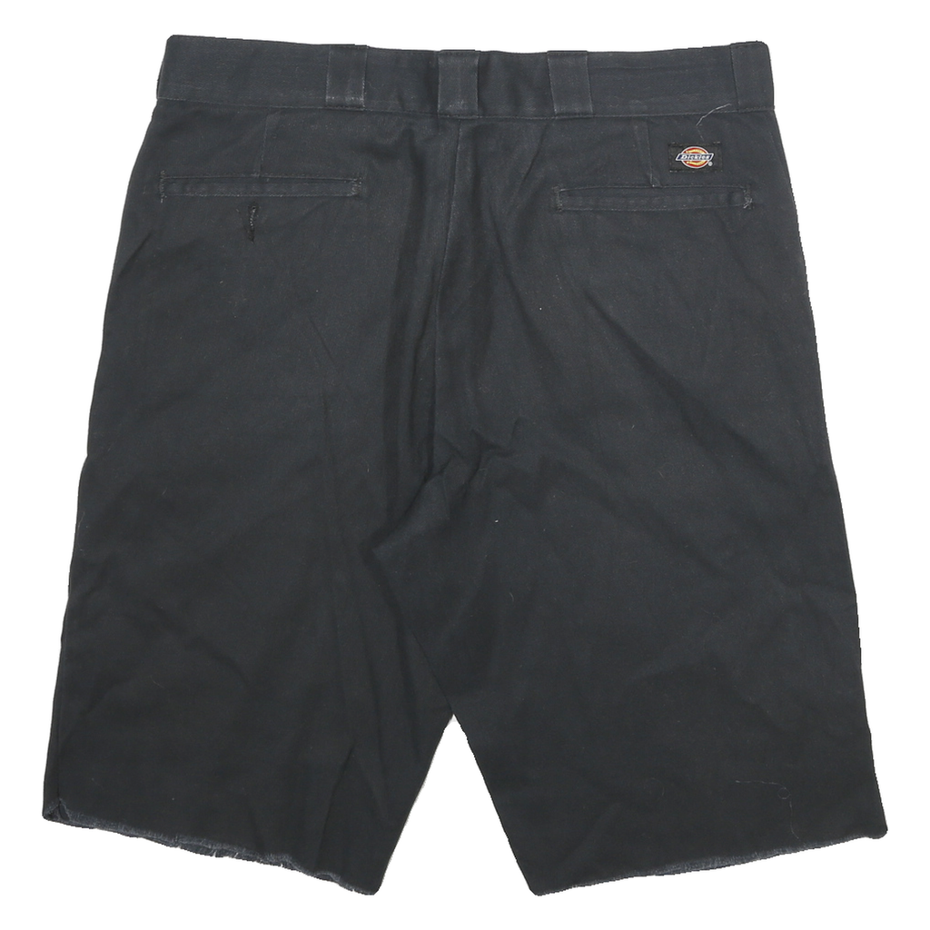 DICKIES Mens Black Casual Cotton Blend Shorts 2XL W36 Workwear Relaxed Fit
