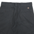 DICKIES Mens Black Casual Cotton Blend Shorts 2XL W36 Workwear Relaxed Fit