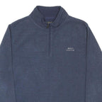WEIRD FISH Mens Blue 1/4 Zip 2XL Sweatshirt Fleece Pullover Casual