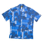 MOANA SHIRT CO Mens Hawaiian Shirt Blue Floral M