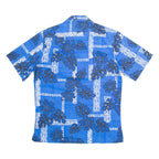 MOANA SHIRT CO Mens Hawaiian Shirt Blue Floral M