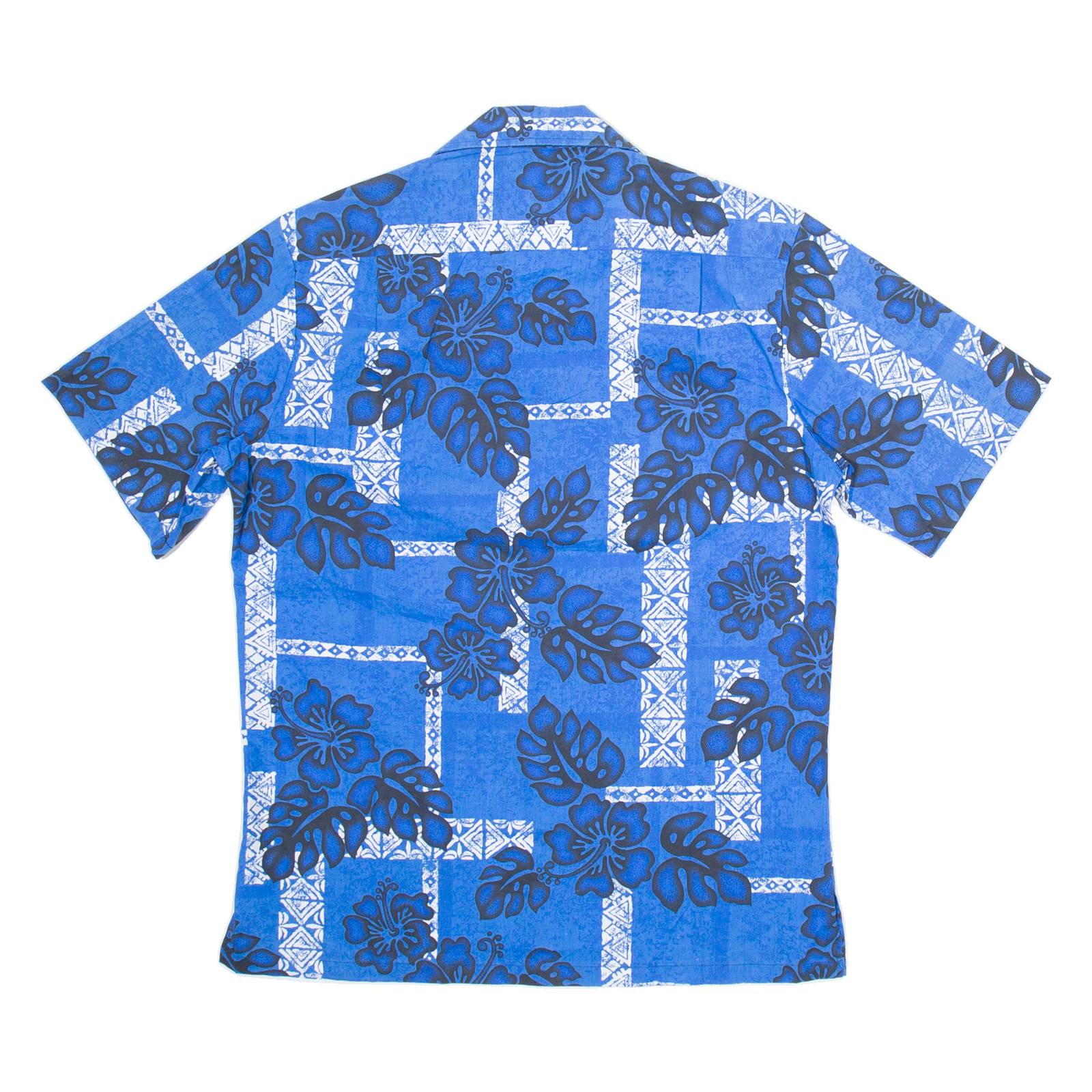 MOANA SHIRT CO Mens Hawaiian Shirt Blue Floral M