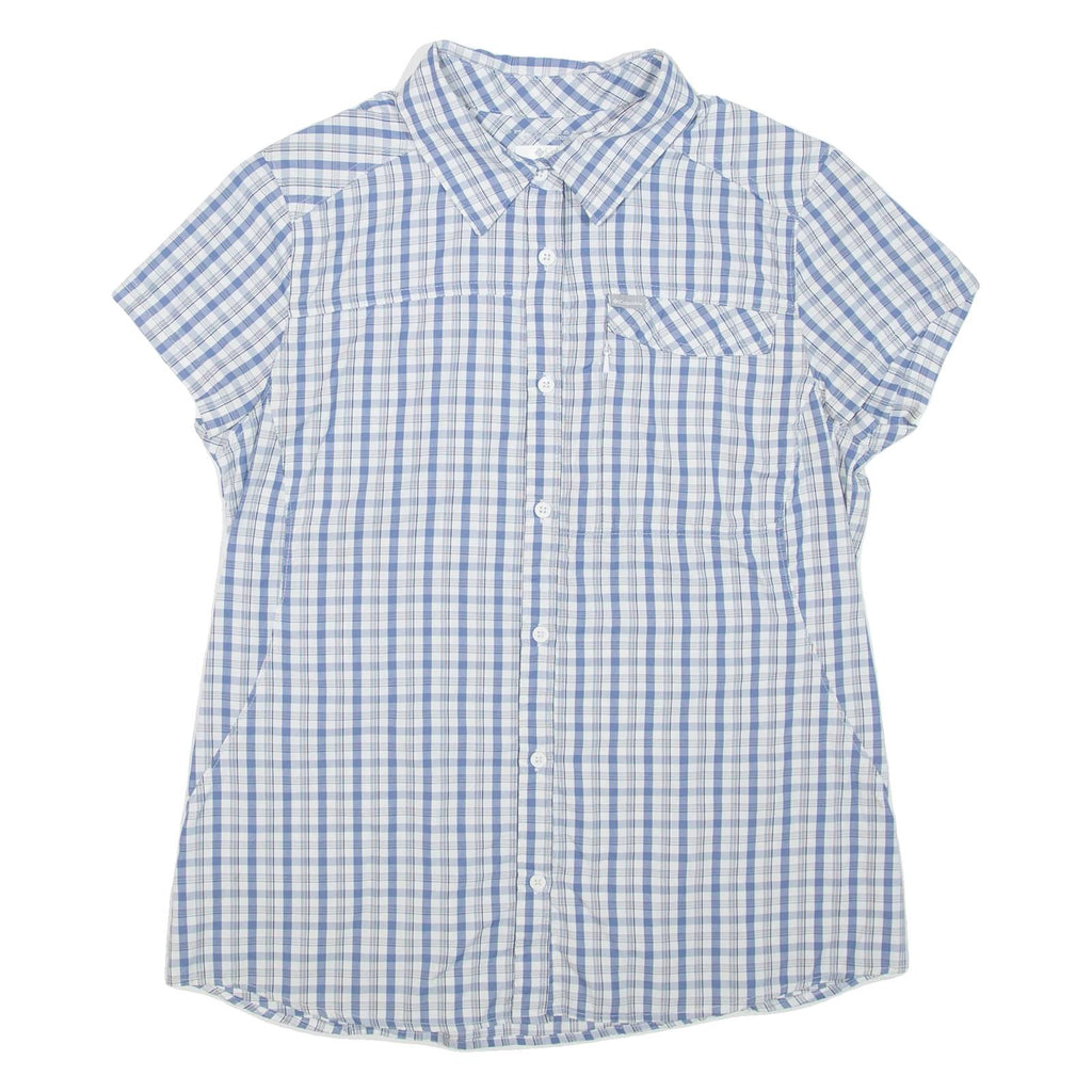 COLUMBIA Womens Shirt Blue Check L