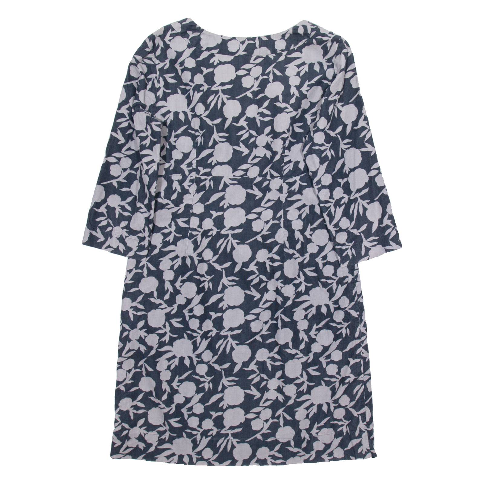 BODEN Womens A-Line Dress Blue Floral Long Sleeve Knee Length UK 10